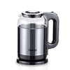 Saachi 1.8L borosilicate glass electric kettle with LED indicator