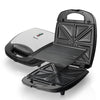 Saachi 2-in-1 Sandwich Maker & Grill – Make Perfect Sandwiches or Grill Your Favorites with Non-Stick Plates, Compact Storage & Easy Cleanup NL-2M-1544-BK