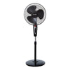 Saachi 16-Inch Stand Fan with Powerful Motor, 3-Speed Control, Adjustable Height & Wide Oscillation, 7.5-Hour Timer, Energy Efficient & Quiet OperationNL-FN-1738S-BK