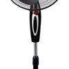 Saachi 16-Inch Stand Fan with Powerful Motor, 3-Speed Control, Adjustable Height & Wide Oscillation, 7.5-Hour Timer, Energy Efficient & Quiet OperationNL-FN-1738S-BK