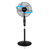 Saachi 16-Inch Stand Fan with Powerful Copper Motor, Adjustable Height, 3-Speed Control, Wide Oscillation & 1-Hour Timer NL-FN-1743-BK