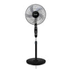 Saachi 16-Inch Stand Fan with Powerful Copper Motor, Adjustable Height, 3-Speed Control, Wide Oscillation & 1-Hour Timer NL-FN-1743-BK