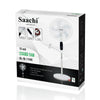 Saachi 16-Inch Stand Fan with Remote Control, Adjustable Height & Speed, Copper Motor, Wide-Angle Oscillation & 1-Hour Timer NL-FN-1744R-WH