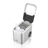 Saachi Electric Ice Maker, 1.6 Liters Water Tank Capacity, Dispenses 9pcs Bullet-shaped Ice every 6 minutes, 15 Kgs Ice in 24 Hours, Removable Ice Basket NL-IM-451-ST