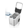 Saachi Electric Ice Maker, 1.6 Liters Water Tank Capacity, Dispenses 9pcs Bullet-shaped Ice every 6 minutes, 15 Kgs Ice in 24 Hours, Removable Ice Basket NL-IM-451-ST