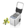 Saachi Electric Ice Maker, 1.6 Liters Water Tank Capacity, Dispenses 9pcs Bullet-shaped Ice every 6 minutes, 15 Kgs Ice in 24 Hours, Removable Ice Basket NL-IM-451-ST