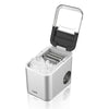 Saachi Electric Ice Maker, 1.6 Liters Water Tank Capacity, Dispenses 9pcs Bullet-shaped Ice every 6 minutes, 15 Kgs Ice in 24 Hours, Removable Ice Basket NL-IM-451-ST