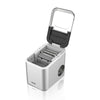 Saachi Electric Ice Maker, 1.6 Liters Water Tank Capacity, Dispenses 9pcs Bullet-shaped Ice every 6 minutes, 15 Kgs Ice in 24 Hours, Removable Ice Basket NL-IM-451-ST