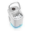 Saachi Electric Ice Maker, 2.2 Liters Water Tank Capacity, Dispenses 9pcs Bullet-shaped Ice every 6 minutes, 15 Kgs Ice in 24 Hours, Removable Ice Basket NL-IM-453-WH