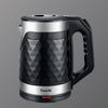 Saachi 1.8L Cordless Electric Kettle with Elegant Diamond Texture – Fast Boil, Auto & Manual Shut-Off, 360° Rotating Base, Concealed Heating Element & Overheat Protection NL-KT-7762-BK