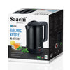 Saachi 2.0L Cordless Electric Kettle – Rapid Boil, Auto Shut-Off, & Safety Features NL-KT-7770-BK