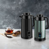 Saachi 3.0L Stainless Steel Electric Kettle with Smart Chip, Auto Boil & 10-Hour Keep Warm NL-KT-7771-BK
