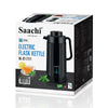 Saachi 3.0L Stainless Steel Electric Kettle with Smart Chip, Auto Boil & 10-Hour Keep Warm NL-KT-7771-BK